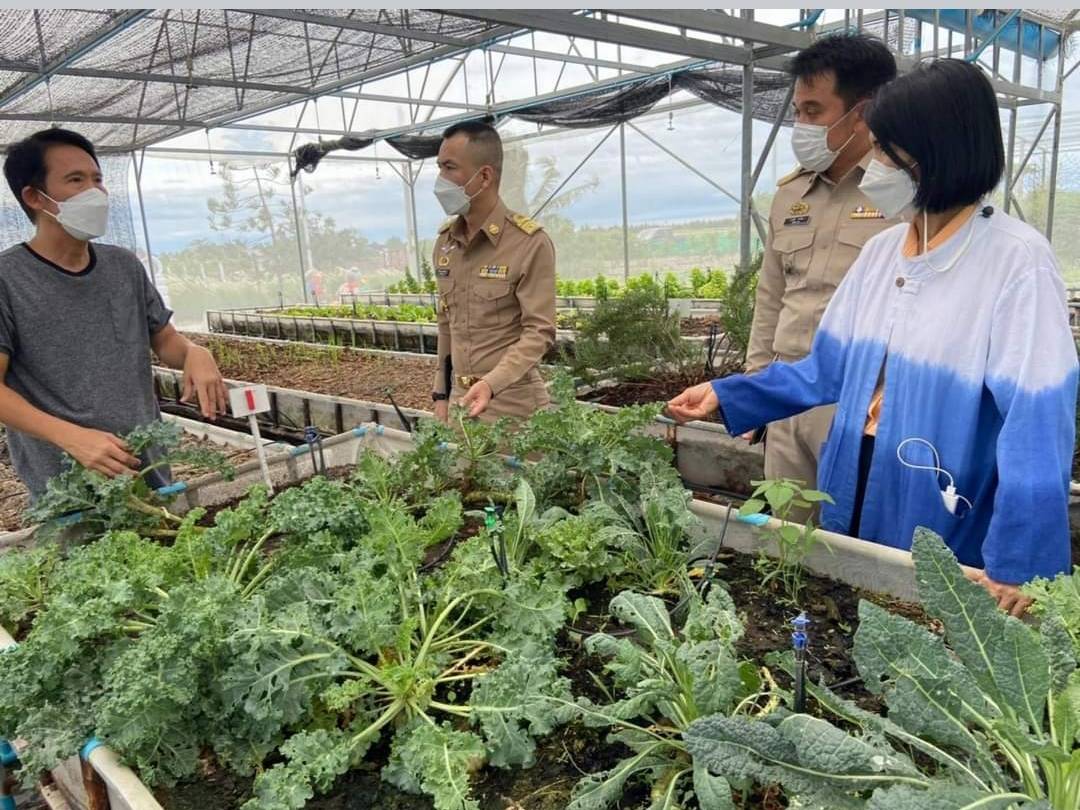 นายอำเภอคลองเขื่อน ลงพื้นที่ศูนย์เรียนรู้ทฤษฎีใหม่ "โคก หนอง นา โมเดล" เน้นแก้ปัญหาความยากจนอย่างยั่งยืน