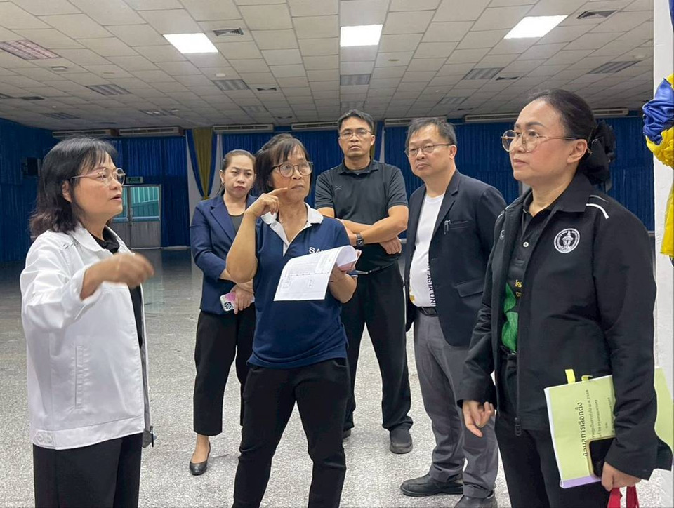 เตรียมสถานที่สำหรับจัดอบรมเจ้าพนักงานผู้ดำเนินการเลือกตั้งสมาชิกสภาผู้แทนราษฎร