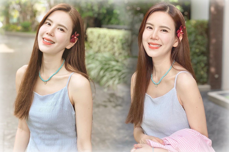 เที่ยวทะเล...แบบไม่เน้นเซ็กซี่ "เจี๊ยบ พิจิตตรา" เสิร์ฟแฟชั่นสาวหวาน พร้อมแคปชั่นฮา