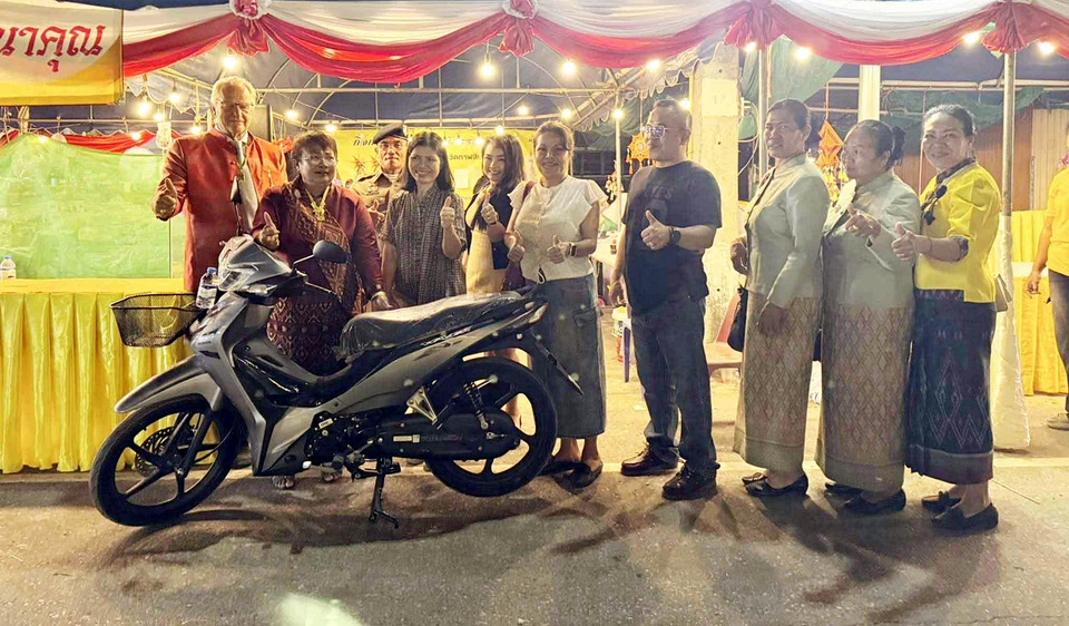 กาฬสินธุ์แจกจริง! สอยดาวการกุศลงานนมัสการพระธาตุพนมจำลองห้วยเม็ก ลุ้นรางวัลใหญ่คืนสุดท้าย