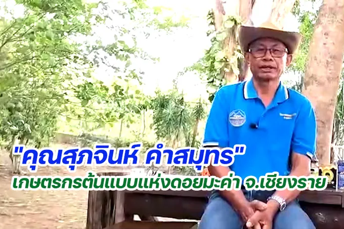 "คุณสุภจินห์ คำสมุทร"เกษตรกรต้นแบบแห่งดอยมะค่า จ.เชียงราย