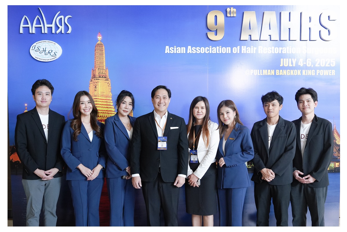 "MEDEZE" โชว์ศักยภาพแพทย์ไทย ร่วมประชุมวิชาการ AAHRS 2025 ตอกย้ำผู้นำด้านการฟื้นฟูเส้นผมระดับภูมิภาค