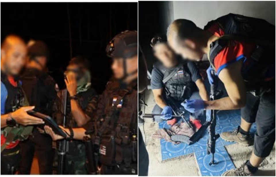 ล็อกตัว 4 ผู้ต้องสงสัย! เจ้าหน้าที่บุกรวบกลางกรงปินัง ยึดปืน AK-47 แฉประวัติโชกโชน เชื่อมโยงคดีฆ่า 2 ศพปี 56