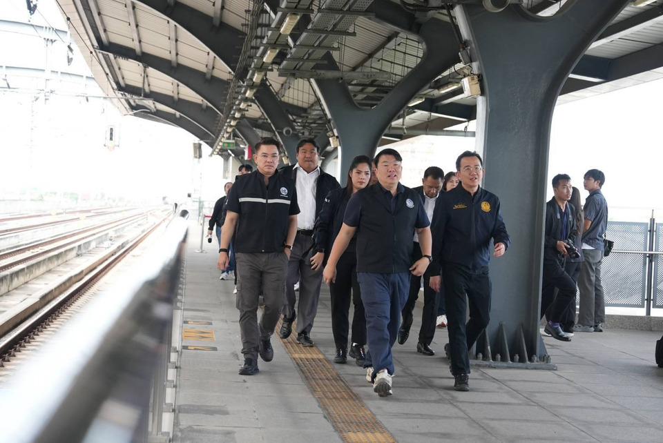 "สิริพงศ์" ยกระดับคมนาคมปทุมธานี สั่งเข้มงวด Safety First  รถไฟสายสีแดงส่วนต่อขยาย "รังสิต-มธ.ศูนย์รังสิต" คืบ คาดเปิดใช้ปี 72