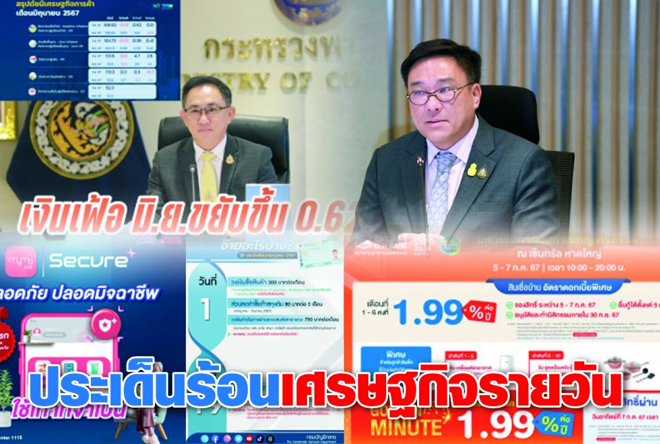 ประเด็นร้อนเศรษฐกิจรอบวัน 5 ก.ค.67