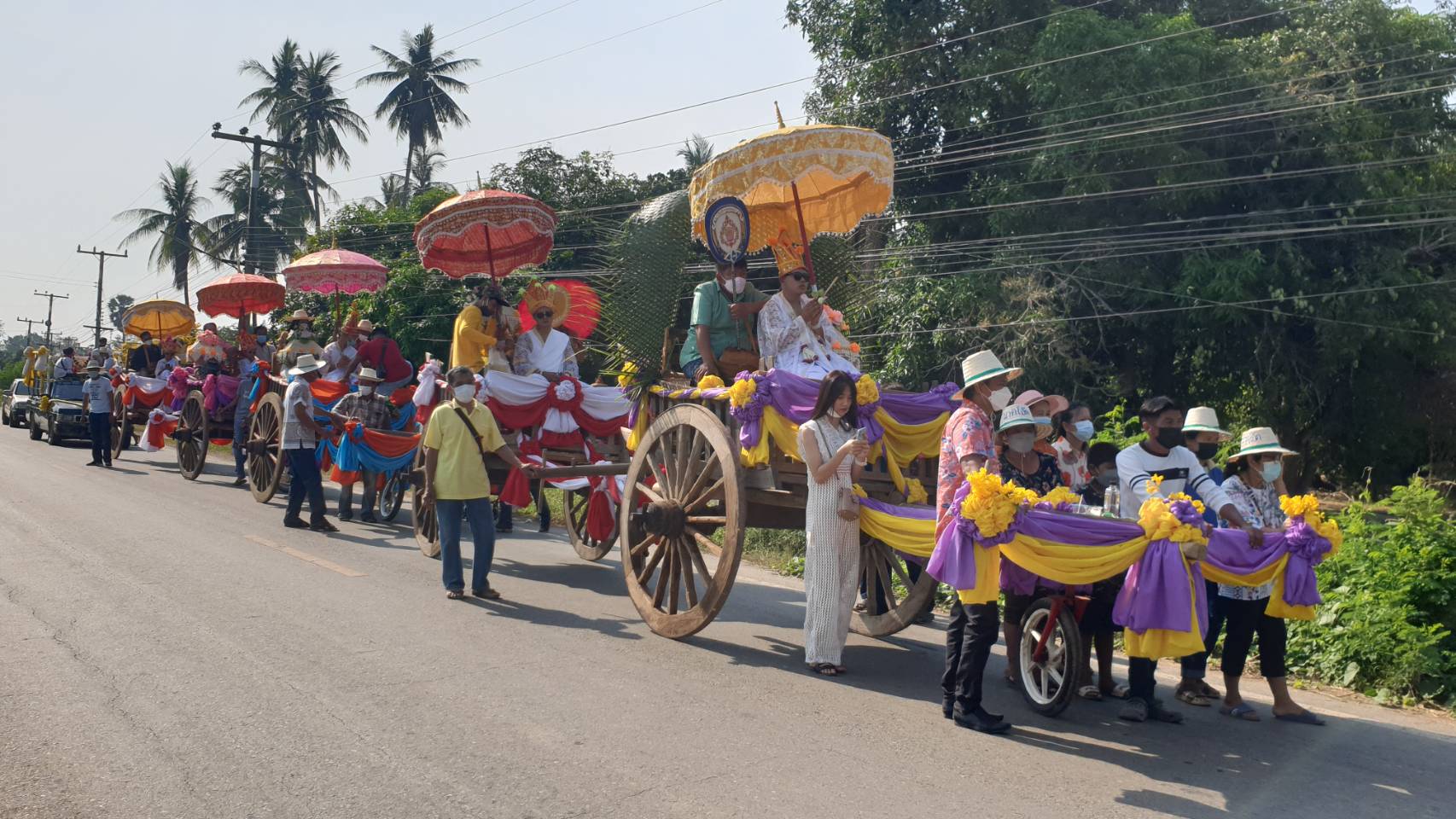 ทม.บางขลัง  จัดงานบวช "นาคนั่งเกวียน"  ย้อนรอยเมืองหลวงไทยแห่งแรก