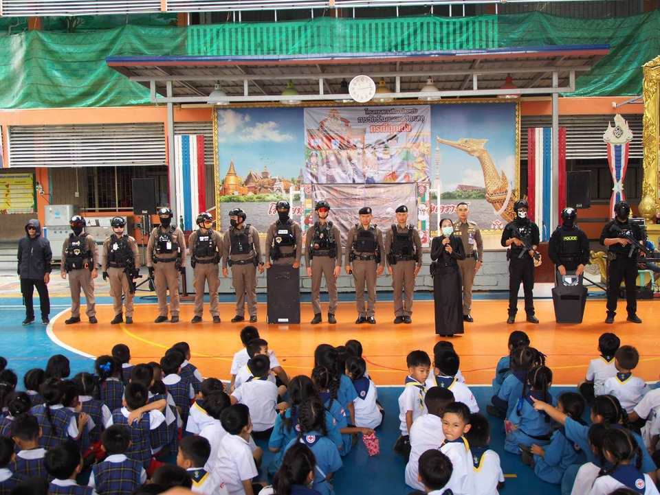 สน.ดอนเมือง ซ้อมแผนเผชิญเหตุ โรงเรียนเปรมประชา
