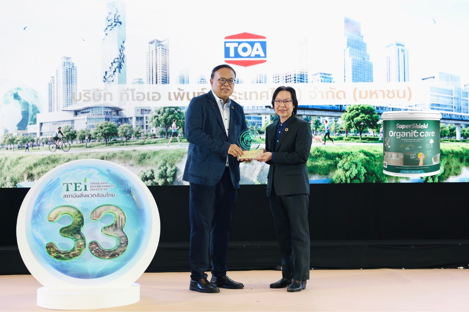 TOA ยืนหนึ่ง Green Ecosystem ไทย คว้าฉลาก EPD สูงสุด 33 รายการ รับโล่ฉลากเขียว 25 ปีต่อเนื่อง