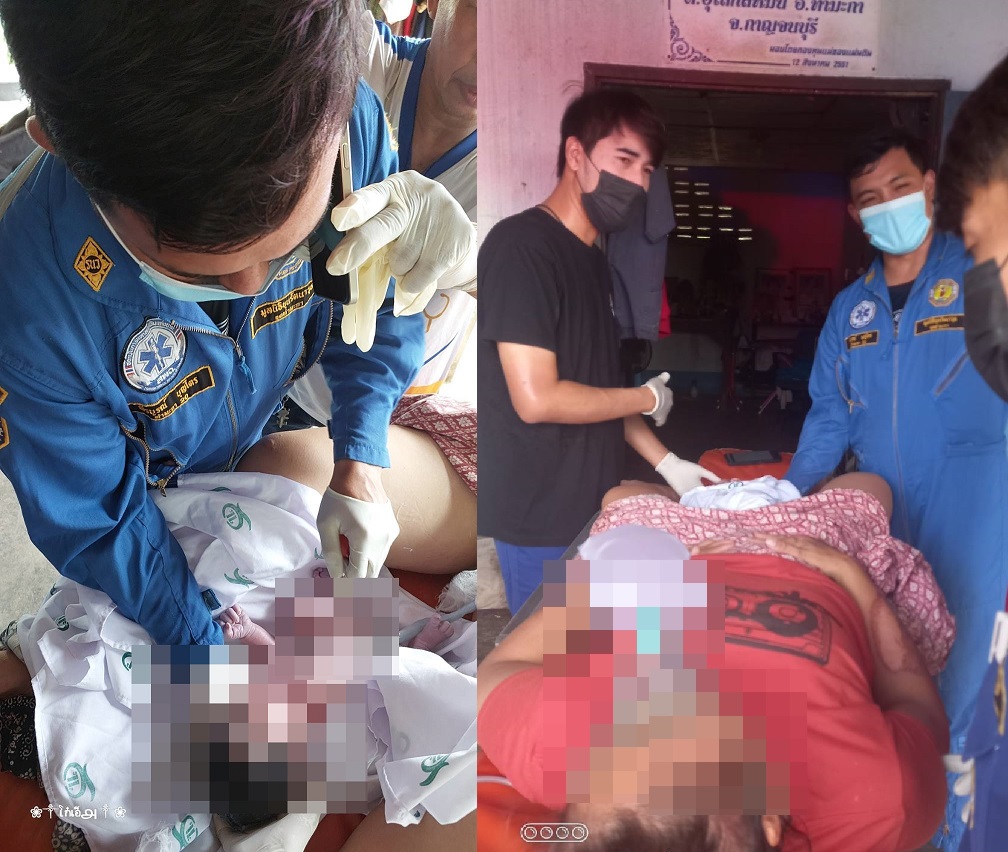 มูลนิธิขุนรัตนาวุธ กาญจนบุรีทำคลอดสาวท้องแก่ปลอดภัยทั้งแม่ ทั้งลูก