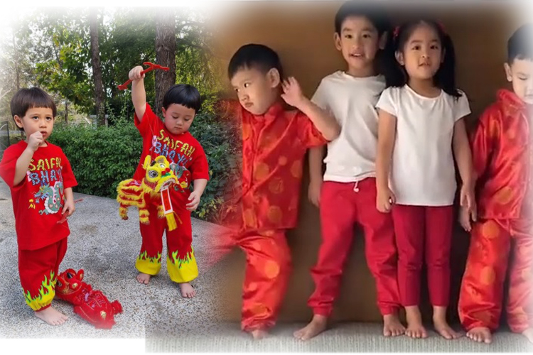  ส่องภาพลูกดารา หมวย-ตี๋ ฉลองเทศกาลตรุษจีน 2564