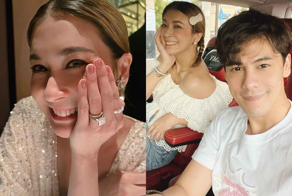 "ซี" จัดแหวนเพชรเม็ดโตให้ "เอมี่" ฉลองครบรอบแต่งงาน 9 ปี