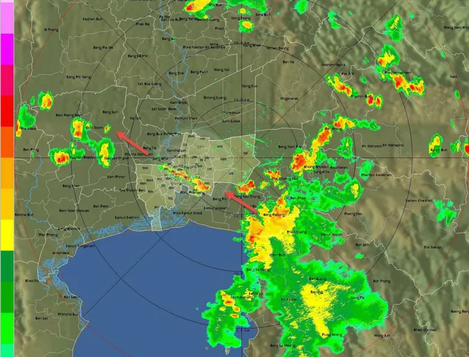 กทม.ฝนตกเล็กน้อย-ปานกลางหลายจุด หนักสุดราชเทวี