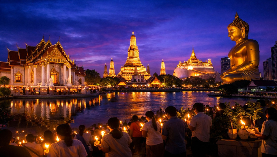 เช็กพิกัดเวียนเทียนกรุงเทพฯ "มาฆบูชา 2569" แสง Twilight สุดปัง ได้บุญ-ได้รูป ลด PM2.5