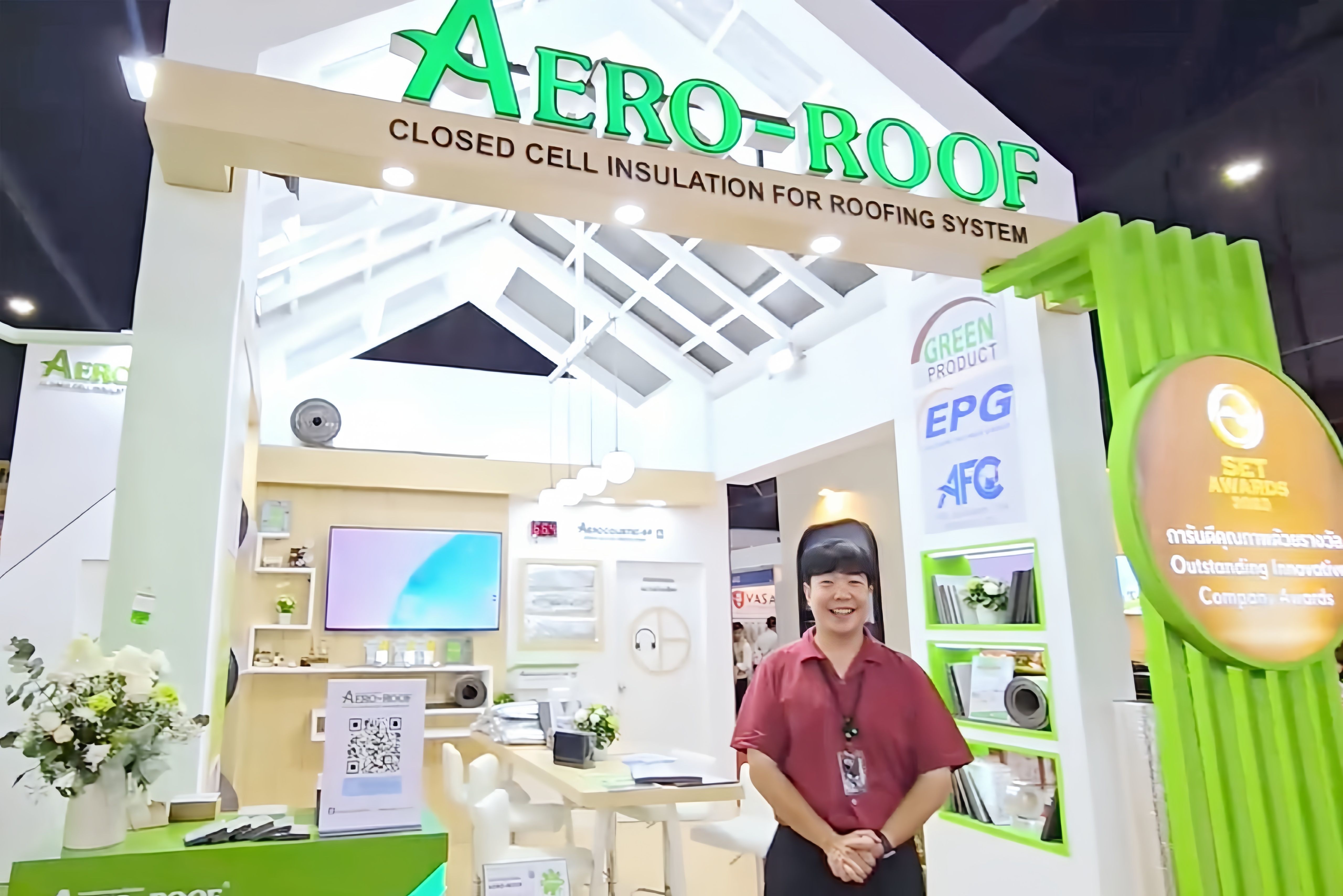 Aeroflex โชว์สินค้านวัตกรรมฉนวนกันความร้อนใต้หลังคา “AERO-ROOF” จัดแสดงในงานสถาปนิก’67