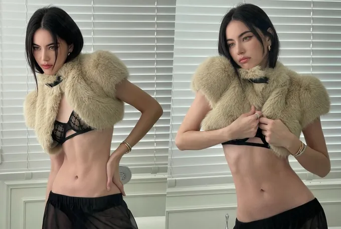 แซ่บไฟลุก! "ใหม่ ดาวิกา" เสิร์ฟซีทรูอวดเอวบางเฉียบ