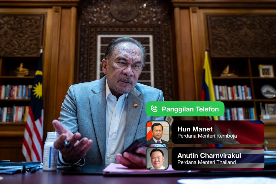 "อันวาร์" เผยหารือไทย–กัมพูชา เร่งลดความตึงเครียดชายแดน ย้ำพร้อมสนับสนุนสันติวิธีตามกฎหมายสากล