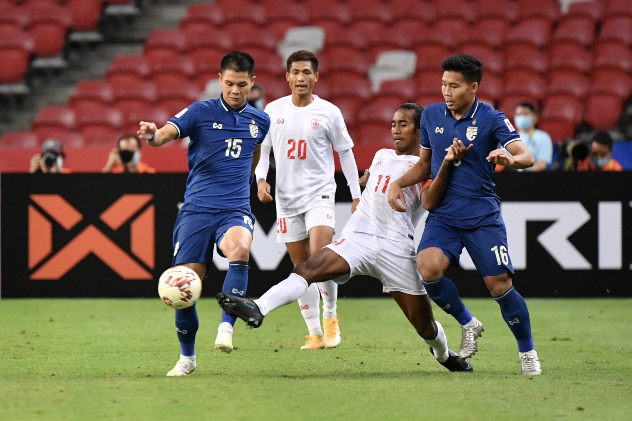 เบาๆ ช้างศึก บด เมียนมา 4-0 แซงขึ้นจ่าฝูงกลุ่มเอ ฟุตบอลชิงแชมป์อาเซียน 