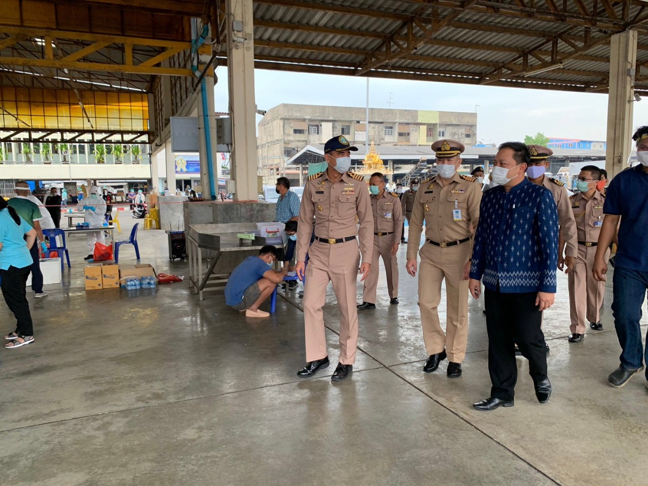 กองทัพเรือ จัดทีมแพทย์สนับสนุน ศรชล. ตรวจโควิดลูกเรือประมงสมุทรสาคร​ 