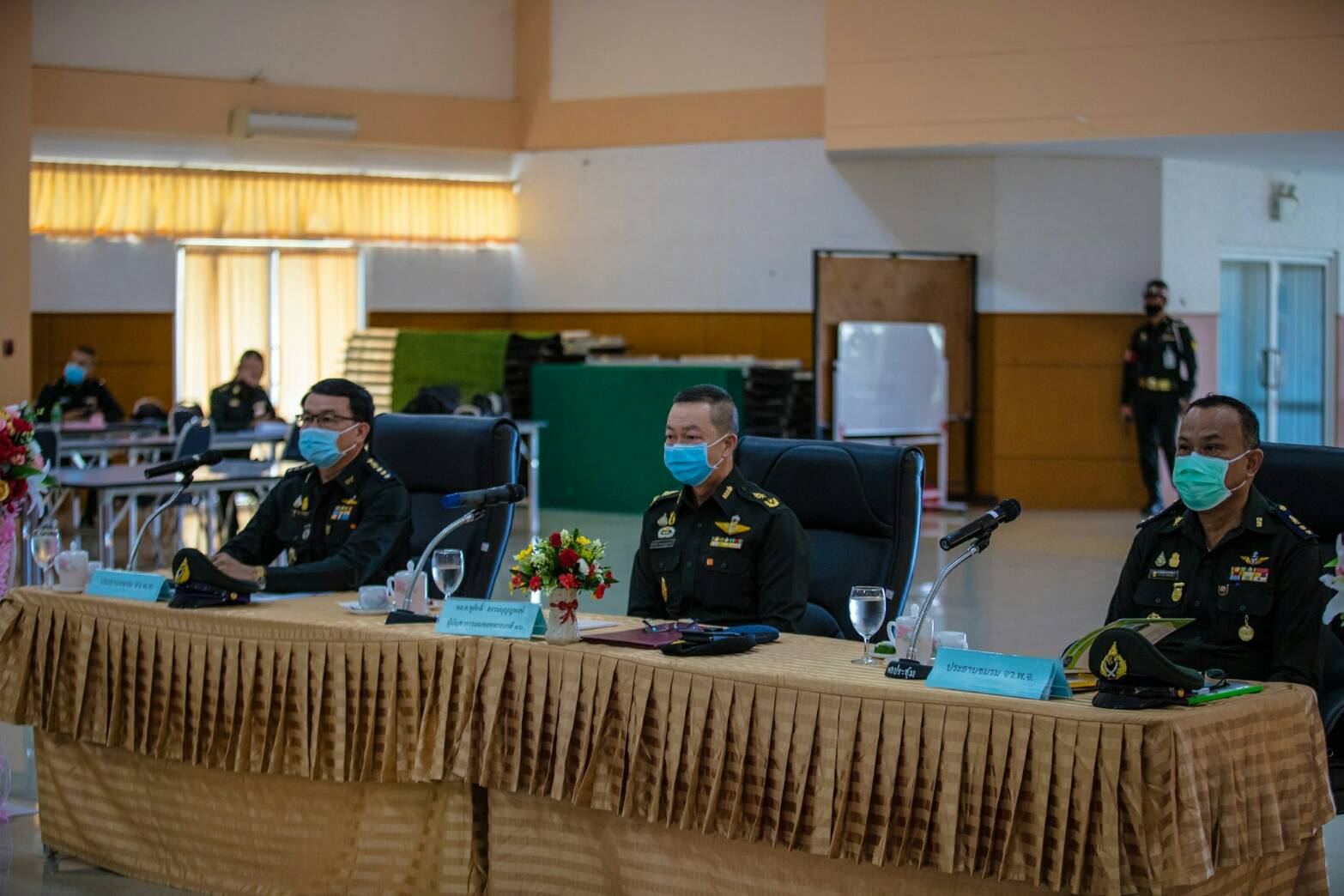 นฝ.นศท.มทบ.36 ประชุมผู้บริหารสถานศึกษาและผู้กำกับนักศึกษาวิชาทหาร ครั้งที่ 1 ประจำปีการศึกษา 63