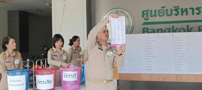 นับคะแนนใหม่เขตดินแดงโปร่งใส ผลตรง 8 ก.พ. ไม่มีส่องถ่ายบัตร คะแนนไม่เปลี่ยน