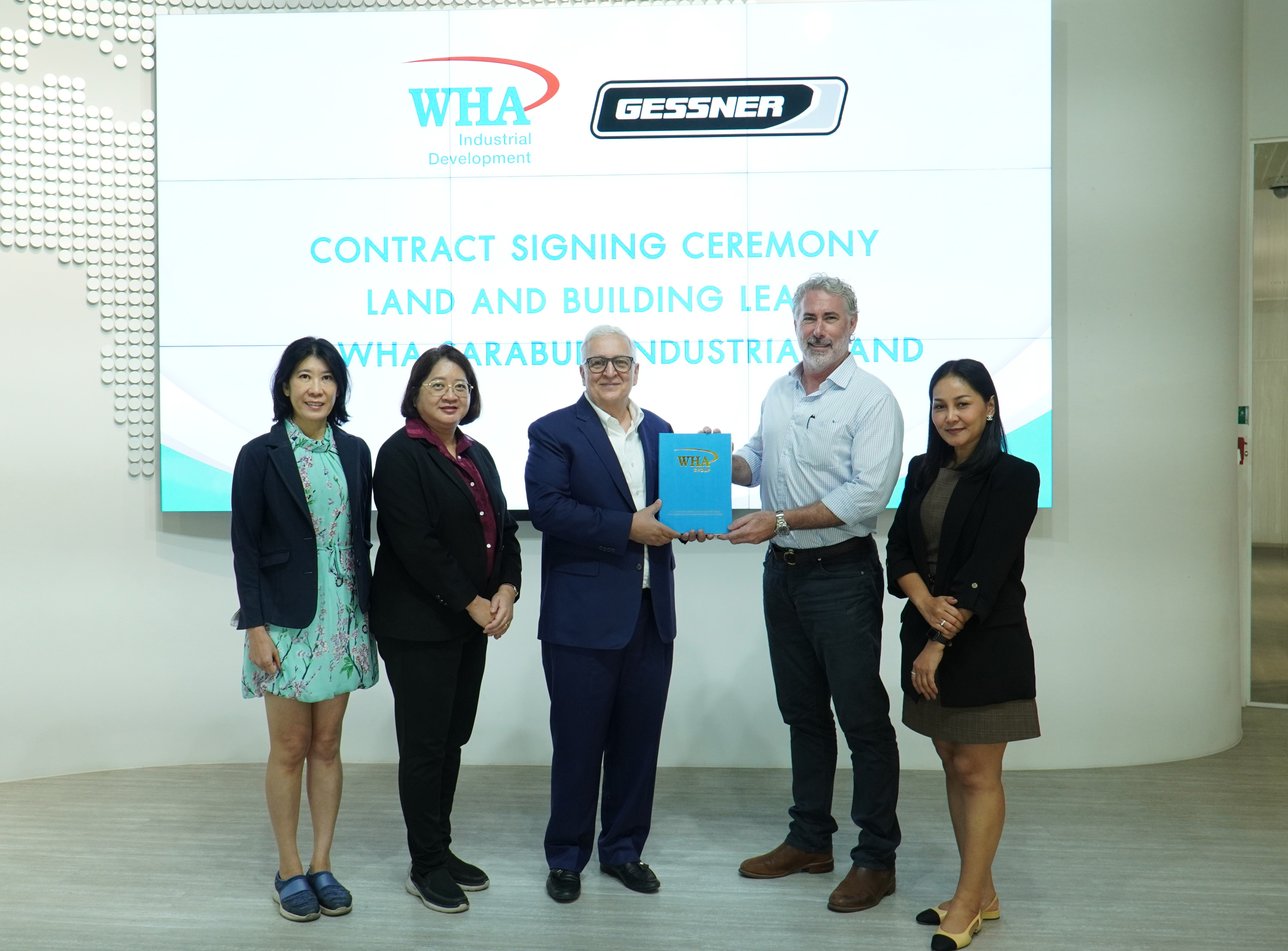 เกสเนอร์ ลงนามในสัญญาเช่าโรงงานสำเร็จรูป เป็นฐานการผลิตแห่งใหม่ ณ เขตประกอบการอุตสาหกรรมดับบลิวเอชเอ สระบุรี