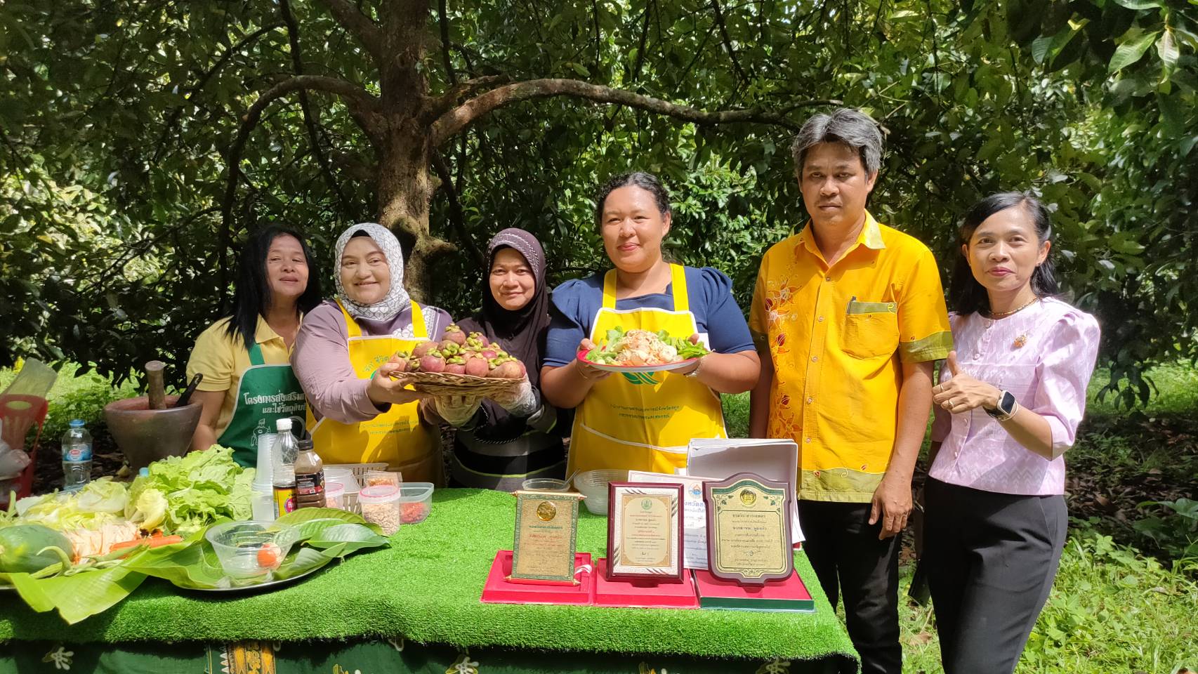 สตูลโชว์ส้มตำมังคุดพรีเมี่ยมริมเขาติดชายแดนสองแผ่นดินไทย-มาเลเซียจากสวนคุณภาพมาตรฐาน GAP  