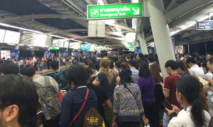 กรมรางฯจี้บีทีเอส แก้ปัญหาSocial Distancing หลังรถไฟฟ้าเสีย