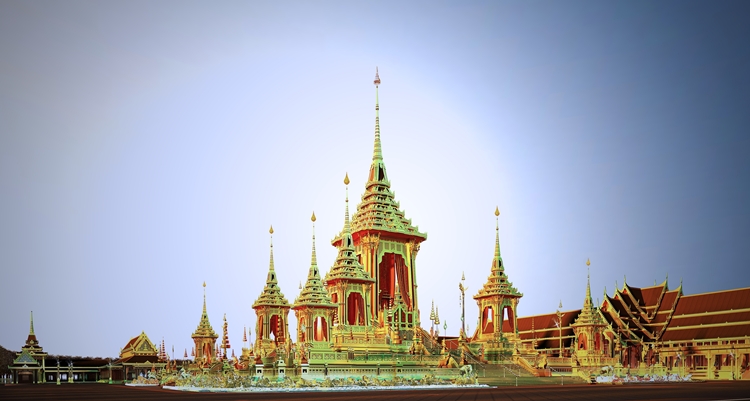ธ สถิต ณ ทิพยสถาน | พระเมรุมาศเนื่องในพระราชพิธีพระบรมศพ