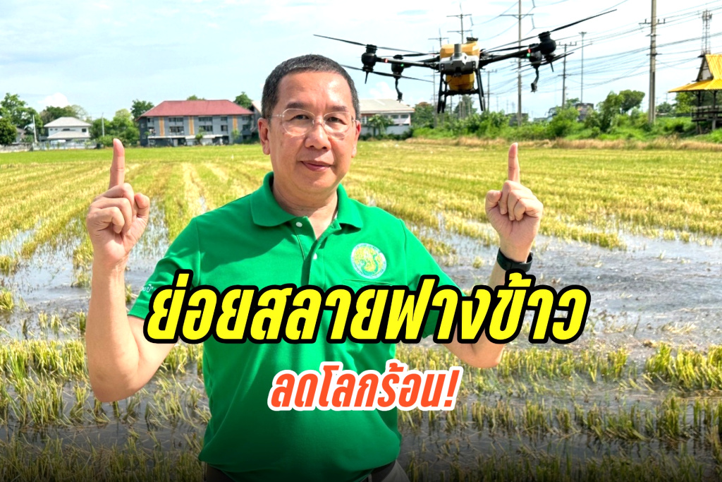 ชูเทคโนโลยีชีวภาพ ย่อยสลายฟางข้าว มุ่งลดโลกร้อน!