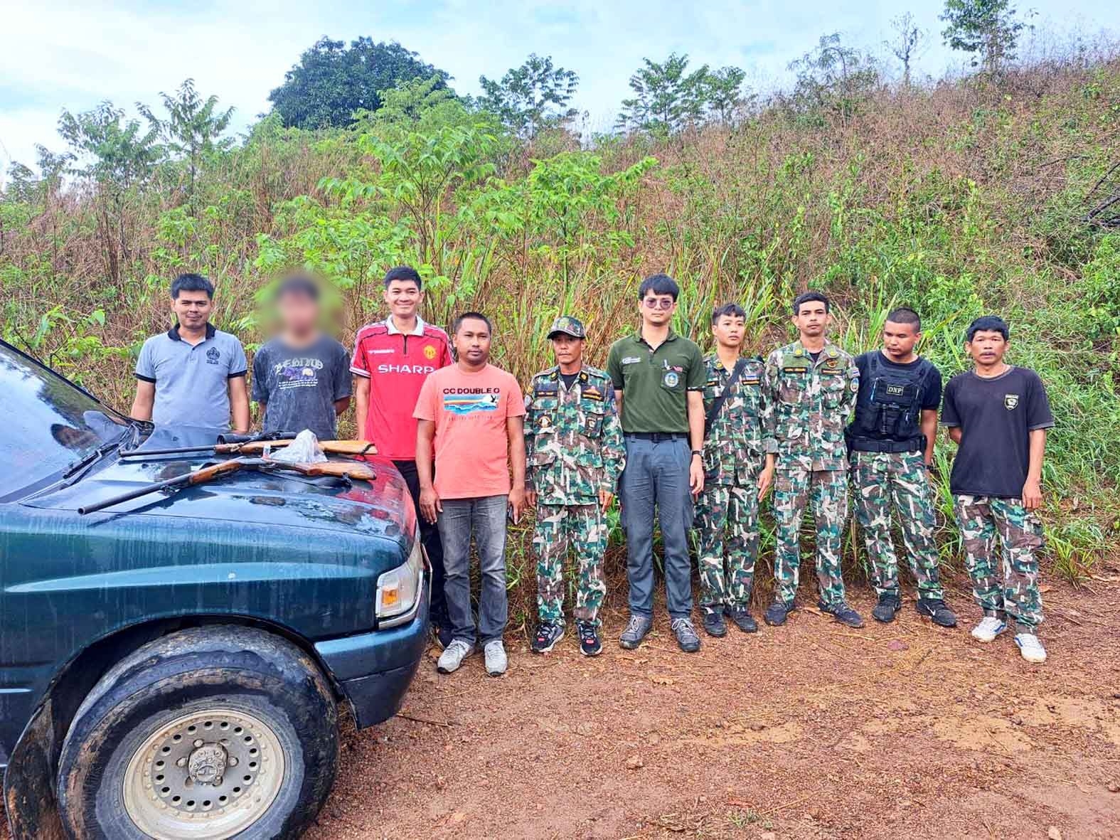 อช.กุยบุรี รวบหนุ่มถือปืนเข้าไปล่าสัตว์ในเขตอุทยานฯ