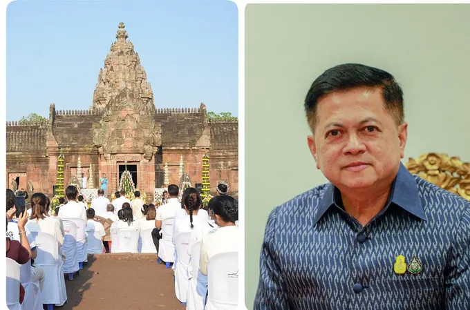 พ่อเมืองบุรีรัมย์ เชิญชวน นทท.เที่ยวงาน “ประเพณีขึ้นเขาพนมรุ้ง” 5-7 เม.ย.นี้ 