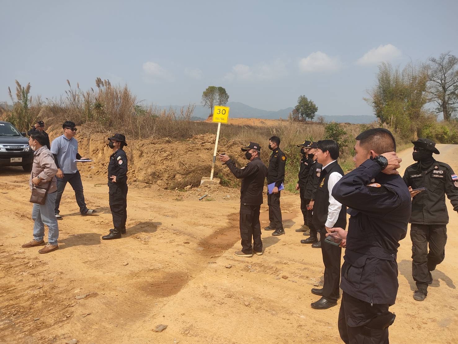 ป.ป.ช. เชียงราย บูรณาการหน่วยงานที่เกี่ยวข้องลงพื้นที่ตรวจสอบ การขุดตักดินในพื้นที่ป่าสงวนแห่งชาติ และพื้นที่ สปก. 