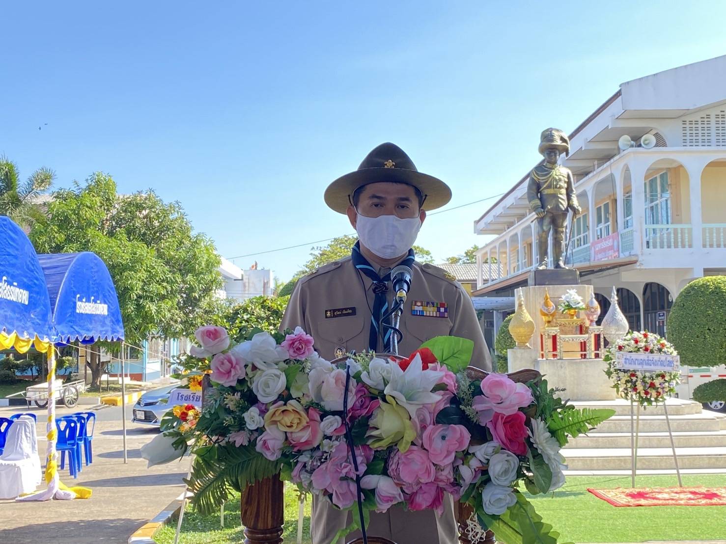 รองผู้ว่าฯยโสธรประกอบพิธีวางพวงมาลาและถวายราชสดุดีวันสมเด็จพระมหาธีรราชเจ้า