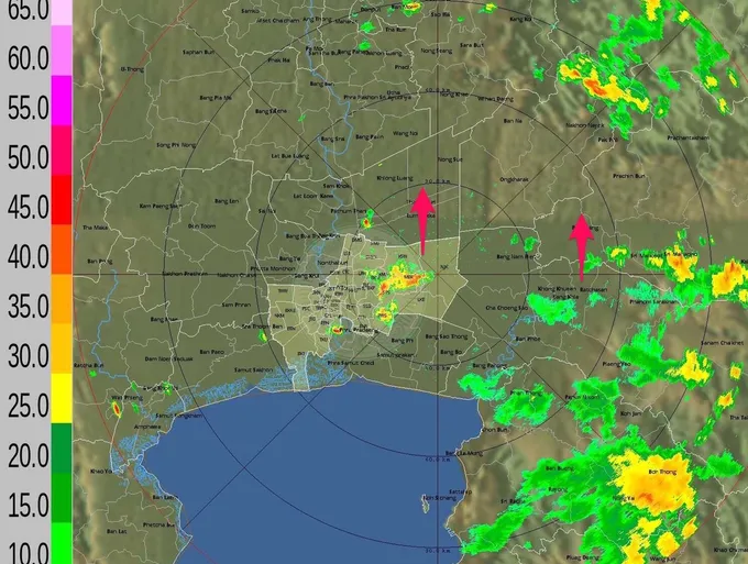 อัพเดต!! มีนบุรี-สะพานสูง-ประเวศ ฝนหนัก 