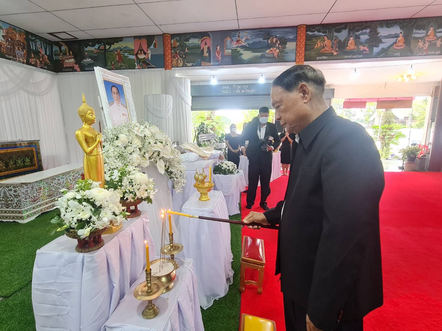 สิ้น"เง็ก รัตนวิจิตร" อดีตนายกเทศมนตรี16 สมัย พระราชทานน้ำหลวงอาบศพ ที่วัดพลงไสว ระยอง