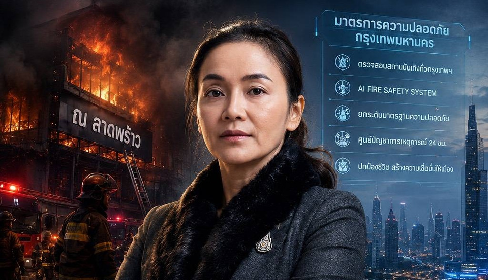 'มัลลิกา' ถอดบทเรียนไฟไหม้ 'โรงเบียร์ลาดพร้าว' เสนอผู้ว่าฯ กทม. ตรวจสถานบันเทิงทั่วกรุง ชู AI ยกระดับความปลอดภัย