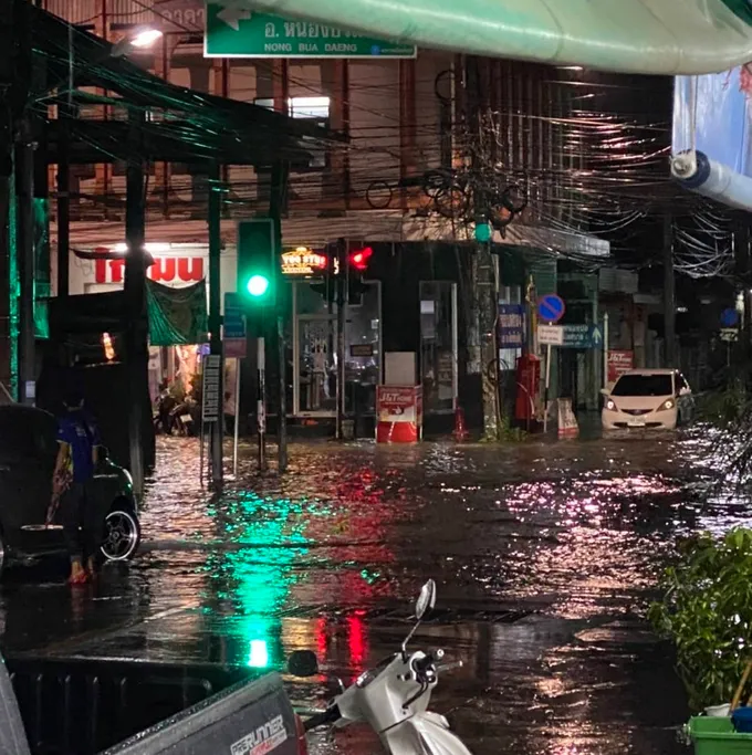 พายุฝนลูกแรก  บททดสอบฝีมือวางแผนรับน้ำเทศบาลเมืองชัยภูมิ