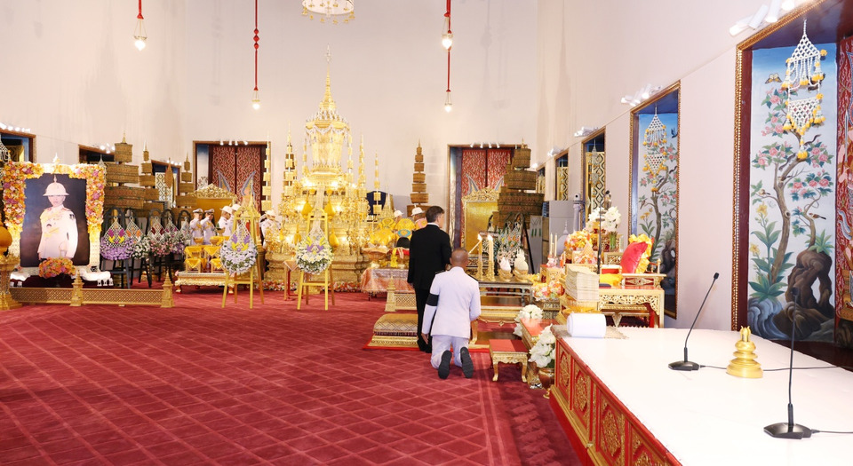 “ในหลวง-พระราชินี” ทรงบำเพ็ญพระราชกุศลพระพิธีธรรมสวดพระอภิธรรมพระศพ “เจ้าฟ้าพัชรกิติยาภาฯ”