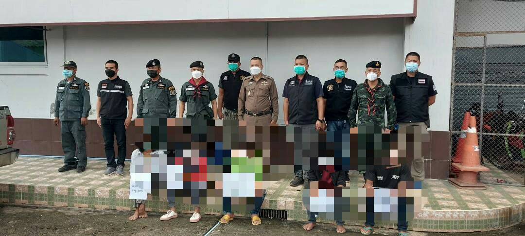 ตำรวจ สภ.แม่ระมาด- ฉก.ทพ.35 -ตชด.จับกุมแรงงานต่างด้าวลักลอบเข้าเมืองผิดกฎหมายและคนนำพา