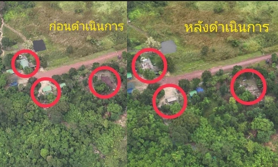 "บิ๊กแมว–บิ๊กเฟื่อง" สั่ง "นาวิกโยธิน" ยึดคืน "บ้านชำราก" รื้อฐานทหารเขมร 3 หลังสำเร็จ