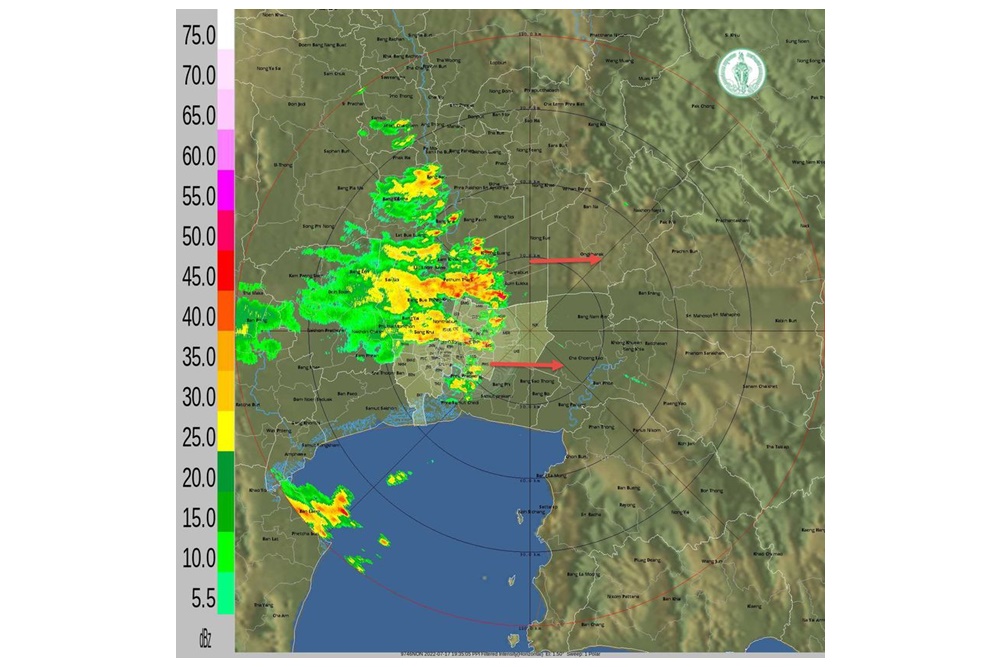 ฝนเล็กน้อยถึงปานกลางหลายพื้นที่ ปริมาณฝนสูงสุดเขตทวีวัฒนา 76.5 มม.