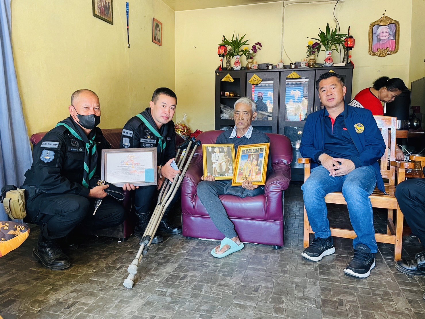ผ่านไป 60 ปี ร่องรอยความสูญเสียยังคงมีอยู่ ทพ.31 เยี่ยมทหารผ่านศึกษากองพล 93 ขาขาด