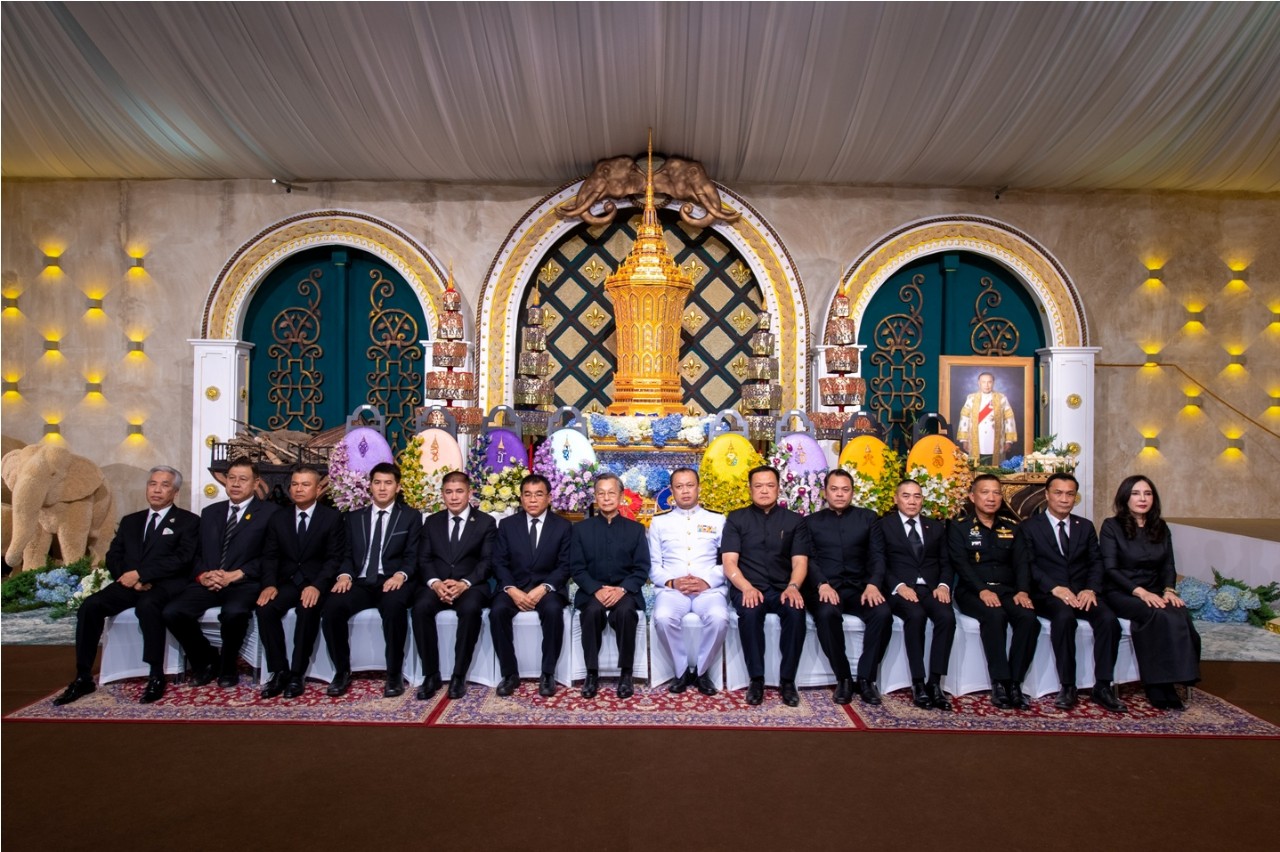 "ชวน หลีกภัย” -ประธานศาลฎีกา-รมต.-ขรก.ระดับสูงร่วมพิธีสวดอภิธรรมศพ “ปู่ชัย” 