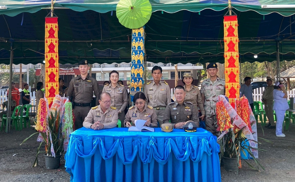 ดอยสะเก็ดเปิดจุดตรวจสงกรานต์ 2569 ระดมทุกภาคส่วนคุมเข้ม ลดอุบัติเหตุทั่วพื้นที่