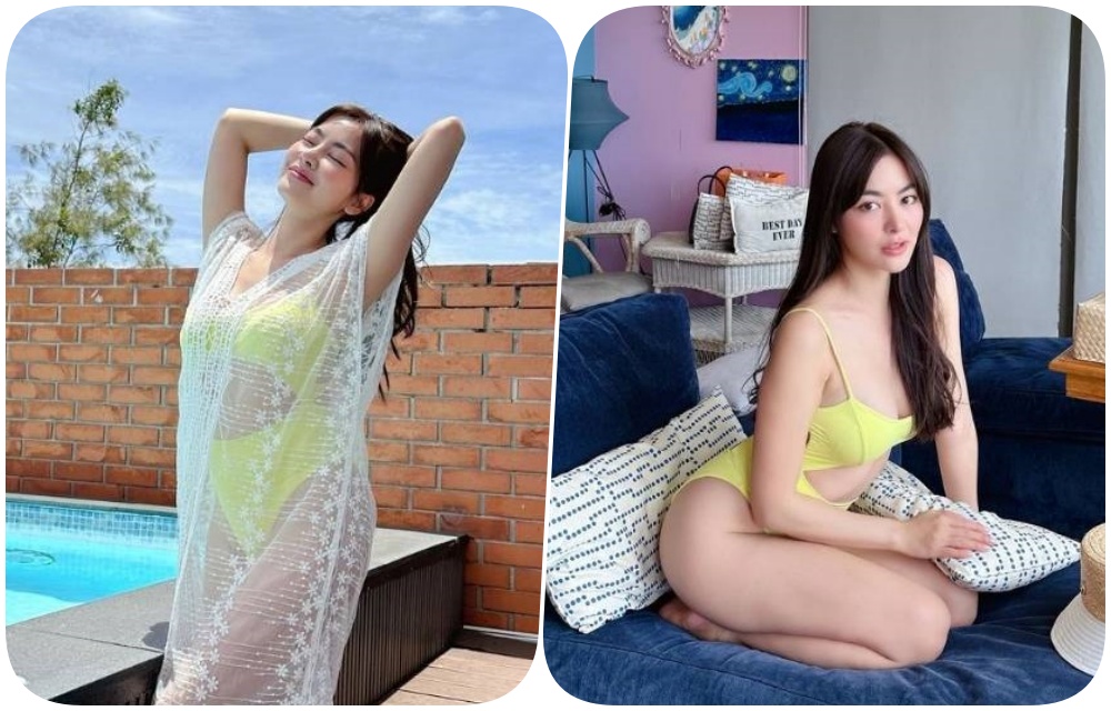 เกินต้าน! "พราวฟ้า การัญชิดา" ฟาดชุดว่ายน้ำ เปิดหน้าท้องแบนราบ อวดอึ๋มทะลัก