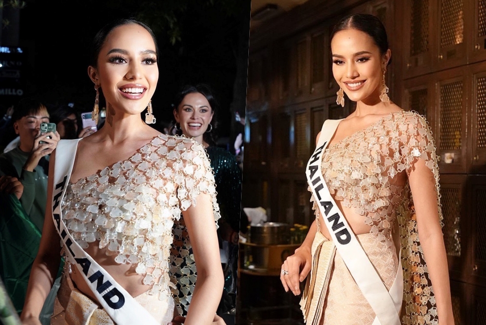 สวยสง่า! "โอปอล สุชาตา" เฉิดฉายในชุดไทยห่มสไบดีไซน์เก๋