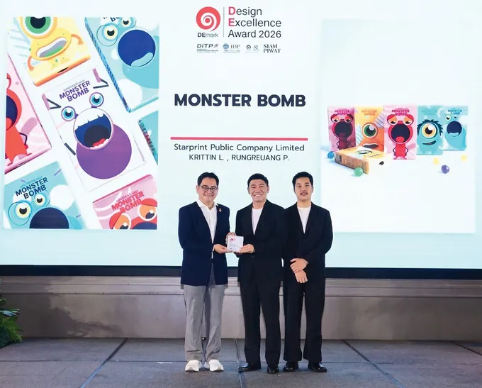 STARPRINT คว้ารางวัล DEmark Award 2026 จากผลงาน “Monster Bomb” 