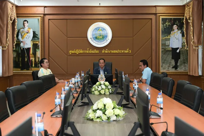 สชป.3 ร่วมวางแผนจัดการน้ำ ติดตามสถานการณ์แม่น้ำน่าน-ยม รับมือน้ำท่วม 