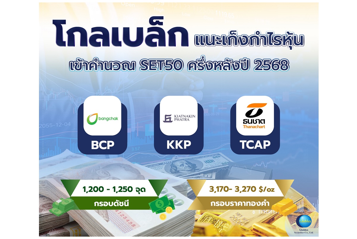 GBS ประเมินหุ้นไทยสัปดาห์นี้แกว่งตัว Sideway กรอบ 1,200-1,250 จุด แนะกลยุทธ์ลงทุนในหุ้น SET50 ครึ่งปีหลัง