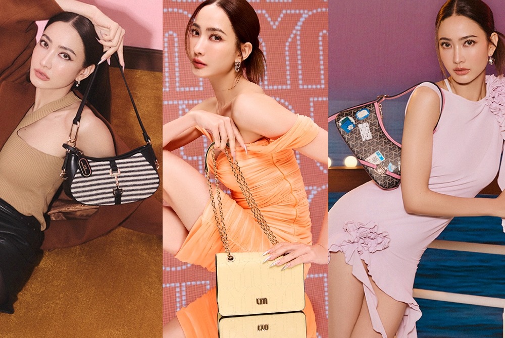'แต้ว ณฐพร' ถ่ายทอดเสน่ห์เหนือกาลเวลา ไปกับกระเป๋า 3 สไตล์ จาก LYN คอลเลกชั่นสปริง-ซัมเมอร์ 2025